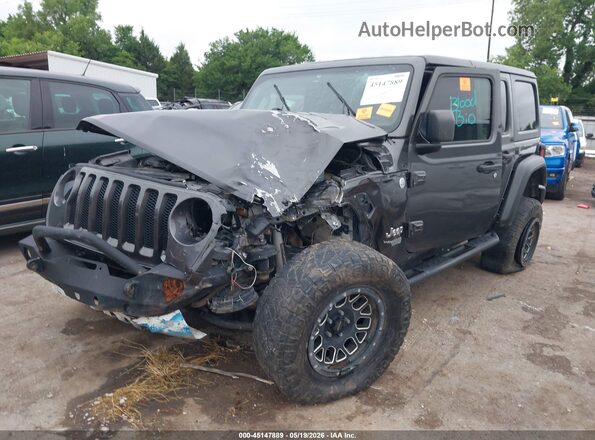 1C4HJXDG8KW676552 2019 JEEP WRANGLER UNLIMITED Black Przód lewy