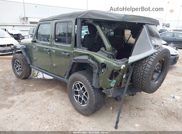 1C4HJXDN2MW542458 2021 JEEP WRANGLER UNLIMITED Green Tył lewy