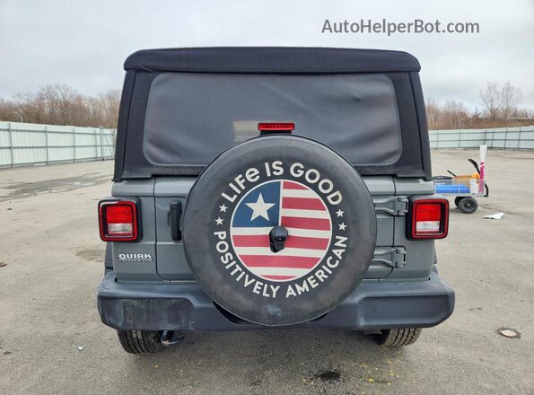 1C4HJXDN2MW751408 2021 JEEP WRANGLER Gray Вид ззаду