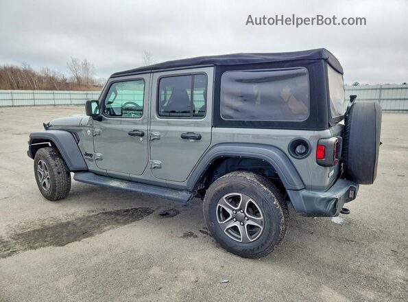 1C4HJXDN2MW751408 2021 JEEP WRANGLER Gray Задня ліва чверть