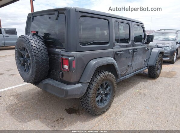 1C4HJXDN2MW847894 2021 JEEP WRANGLER UNLIMITED Gray უკანა მარჯვენა