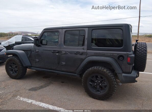 1C4HJXDN2MW847894 2021 JEEP WRANGLER UNLIMITED Gray სალონის 360-გრადუსიანი ხედი