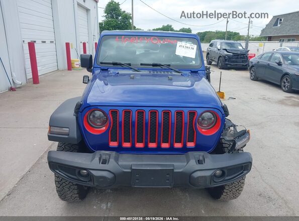 1C4HJXDN3LW223519 2020 JEEP WRANGLER UNLIMITED Blue Вид щитка приладів