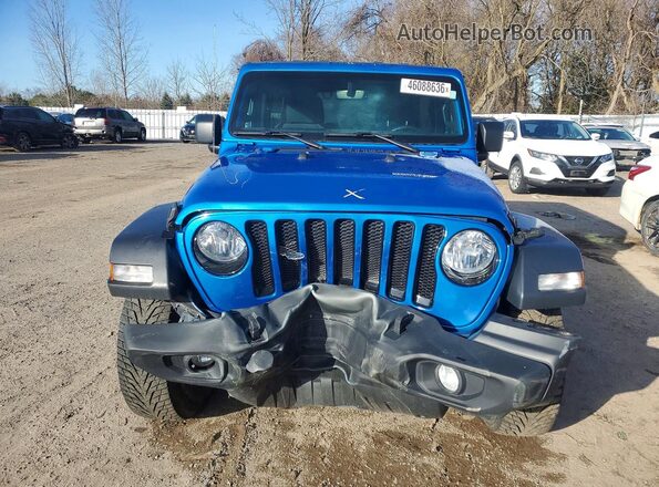 1C4HJXDN3PW562898 2023 JEEP WRANGLER Blue Widok z przodu