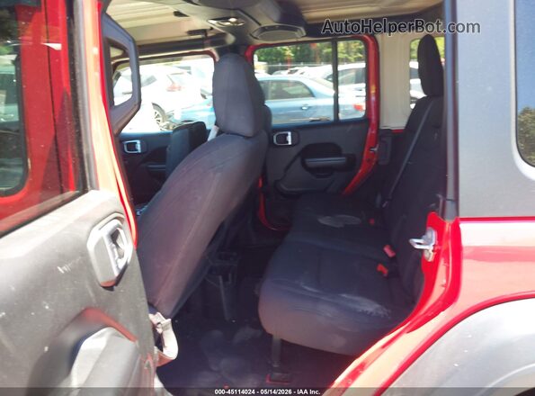 1C4HJXDN4MW527976 2021 JEEP WRANGLER UNLIMITED Red VIN կոդի պիտակի տեսք