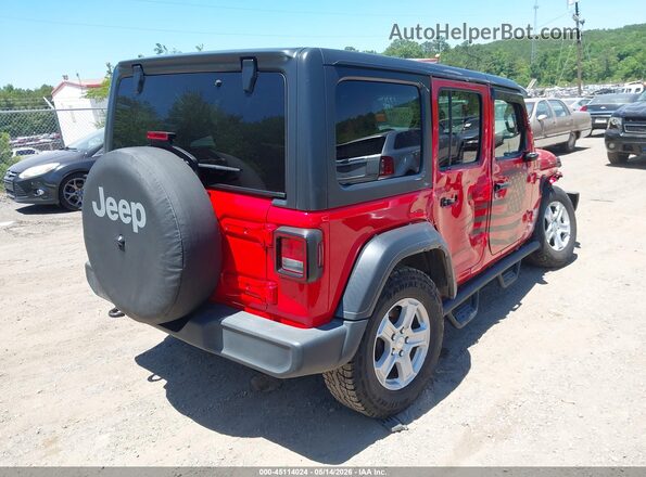 1C4HJXDN4MW527976 2021 JEEP WRANGLER UNLIMITED Red Հետևի աջ