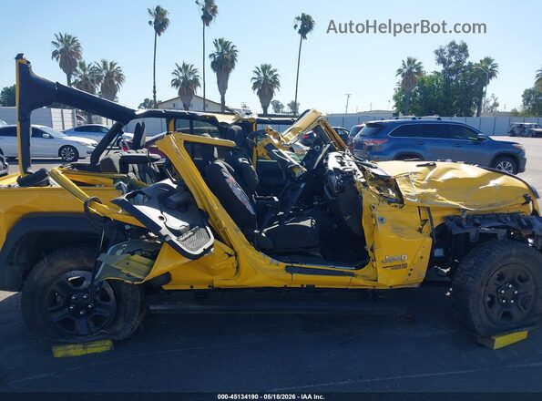 1C4HJXDN4MW537410 2021 JEEP WRANGLER UNLIMITED Yellow წინა ხედი