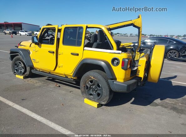 1C4HJXDN4MW537410 2021 JEEP WRANGLER UNLIMITED Yellow უკანა მარცხენა