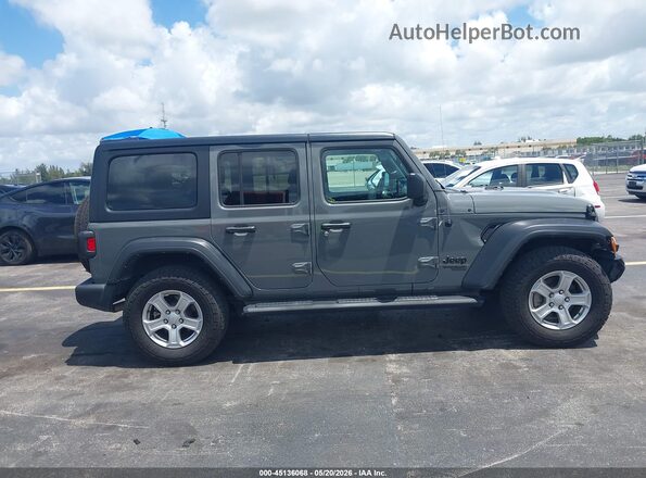 1C4HJXDN5MW754805 2021 JEEP WRANGLER UNLIMITED Gray Սալոնի հետևի տեսք