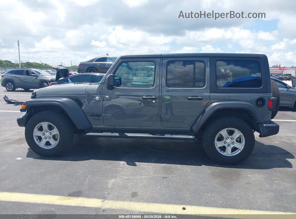 1C4HJXDN5MW754805 2021 JEEP WRANGLER UNLIMITED Gray Սալոնի 360 աստիճան տեսք