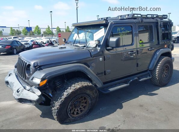 1C4HJXDN7LW119888 2020 JEEP WRANGLER UNLIMITED Gray Front view