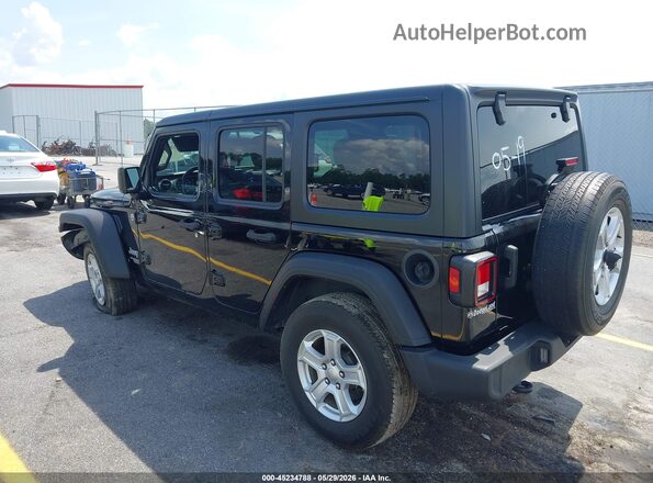 1C4HJXDN8MW625862 2021 JEEP WRANGLER UNLIMITED Black Задня ліва чверть