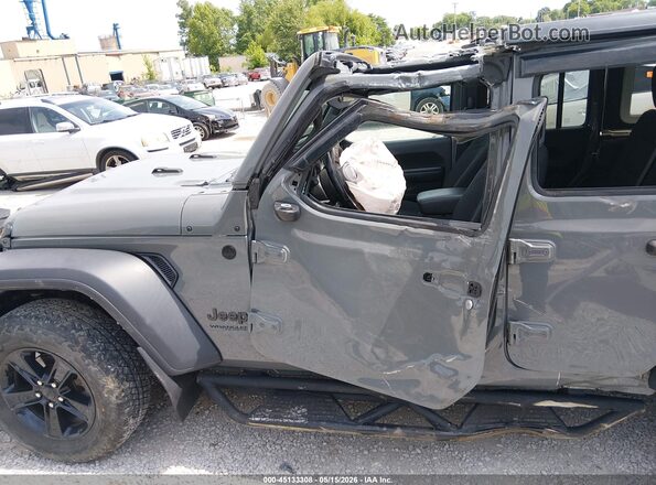1C4HJXDN8MW663124 2021 JEEP WRANGLER UNLIMITED Gray წინა ხედი