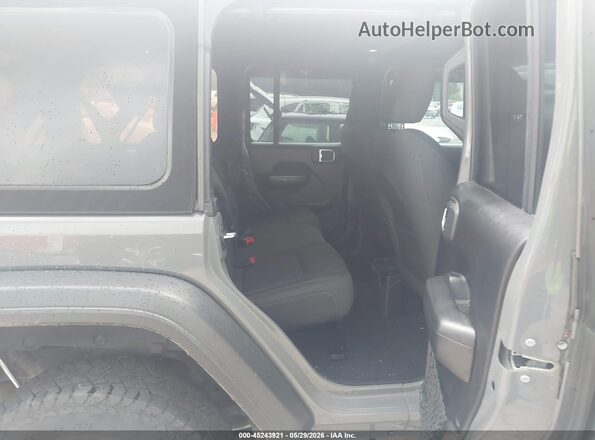 1C4HJXDNXJW321783 2018 JEEP WRANGLER UNLIMITED Gray Vista de la etiqueta del VIN