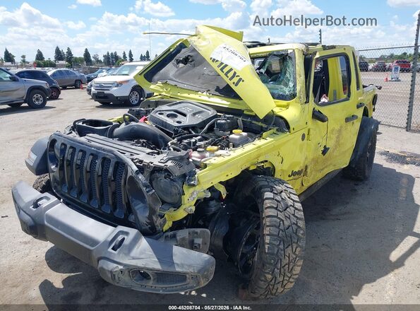 1C4HJXDNXPW523094 2023 JEEP WRANGLER Yellow Front view