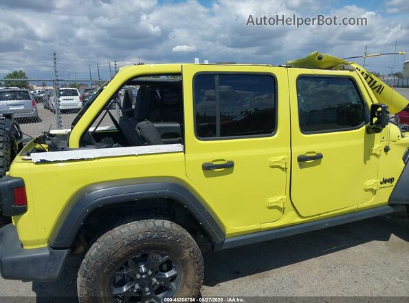 1C4HJXDNXPW523094 2023 JEEP WRANGLER Yellow 360 interior view