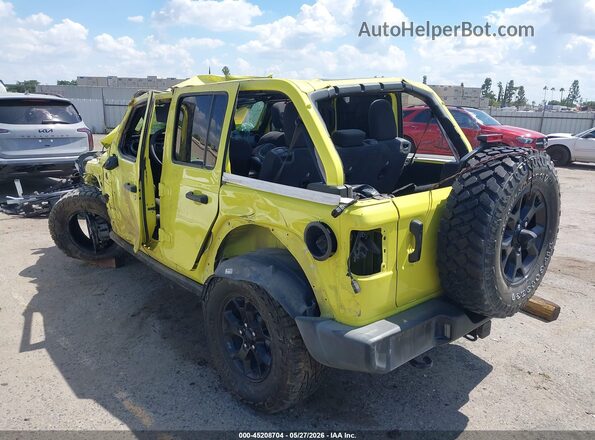 1C4HJXDNXPW523094 2023 JEEP WRANGLER Yellow Rear left