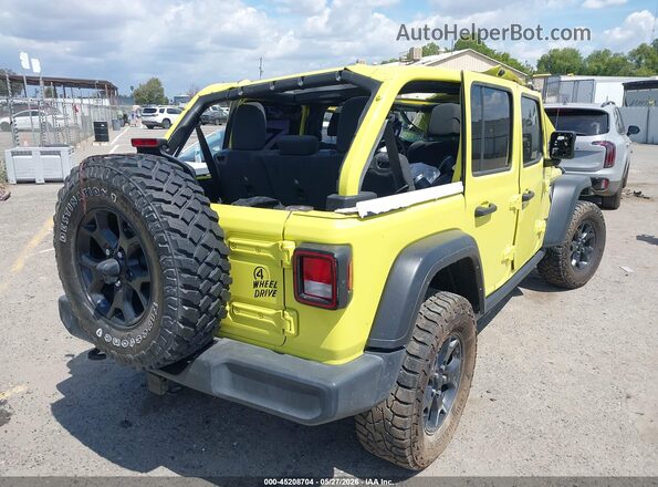 1C4HJXDNXPW523094 2023 JEEP WRANGLER Yellow Rear right
