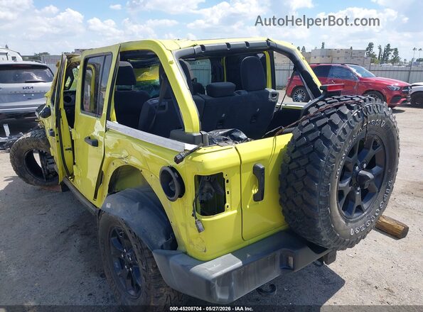1C4HJXDNXPW523094 2023 JEEP WRANGLER Yellow Rear interior view
