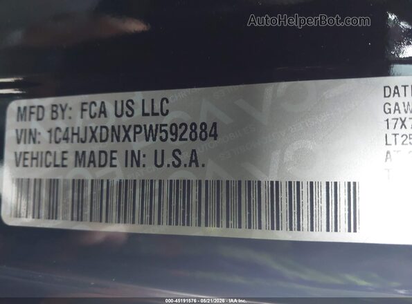 1C4HJXDNXPW592884 2023 JEEP WRANGLER Black 