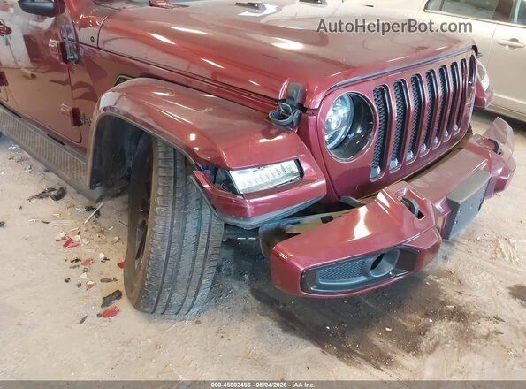 1C4HJXEG2MW578716 2021 JEEP WRANGLER UNLIMITED Бордовый Вид спереди