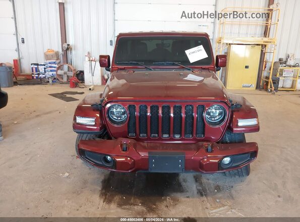 1C4HJXEG2MW578716 2021 JEEP WRANGLER UNLIMITED Бордовый Вид щитка приборов
