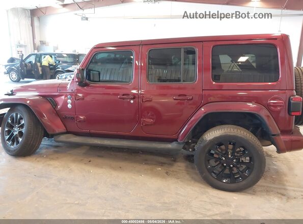 1C4HJXEG2MW578716 2021 JEEP WRANGLER UNLIMITED Бордовый Панорамный вид салона 360°