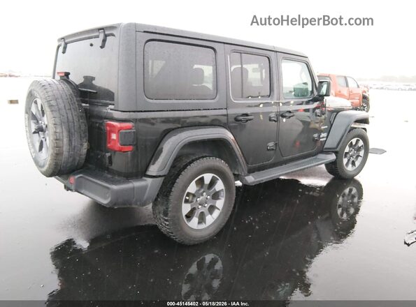 1C4HJXEG8JW123784 2018 JEEP WRANGLER UNLIMITED Черный Задняя правая четверть