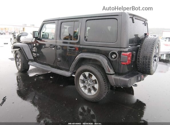 1C4HJXEG8JW123784 2018 JEEP WRANGLER UNLIMITED Черный Задняя левая четверть