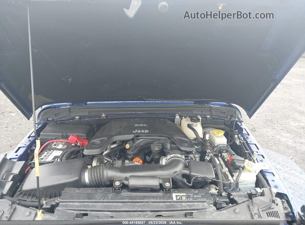 1C4HJXEGXJW244879 2018 JEEP WRANGLER UNLIMITED Blue Вид ззаду