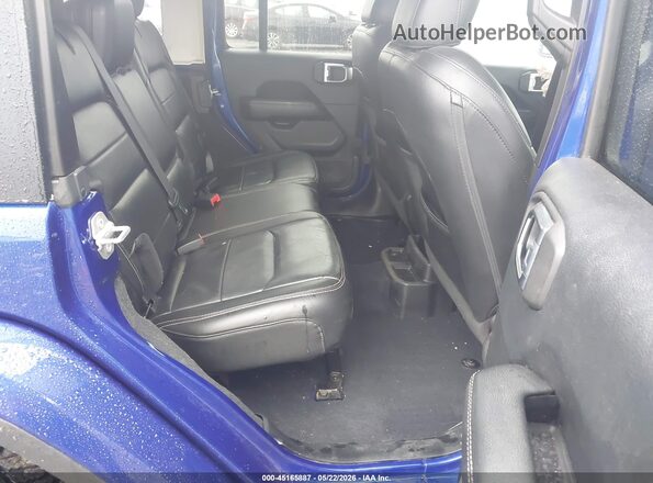 1C4HJXEGXJW244879 2018 JEEP WRANGLER UNLIMITED Blue Вид наклейки з VIN-кодом