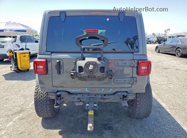 1C4HJXEGXMW508705 2021 JEEP WRANGLER Gray უკანა ხედი