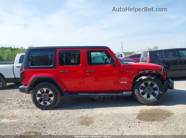1C4HJXEN4MW866705 2021 JEEP WRANGLER Красный Панорамный вид салона 360°