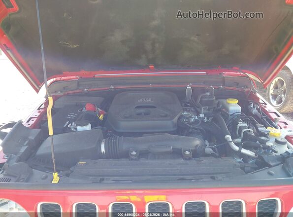 1C4HJXEN4MW866705 2021 JEEP WRANGLER Красный Вид сзади