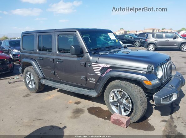1C4HJXEN6LW350313 2020 JEEP WRANGLER UNLIMITED Gray წინა ხედი
