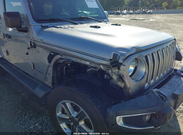 1C4HJXEN8MW609370 2021 JEEP WRANGLER UNLIMITED Silver Front view