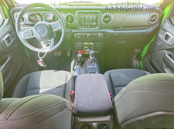 1C4HJXFG6KW522256 2019 JEEP WRANGLER Green Vista del salpicadero