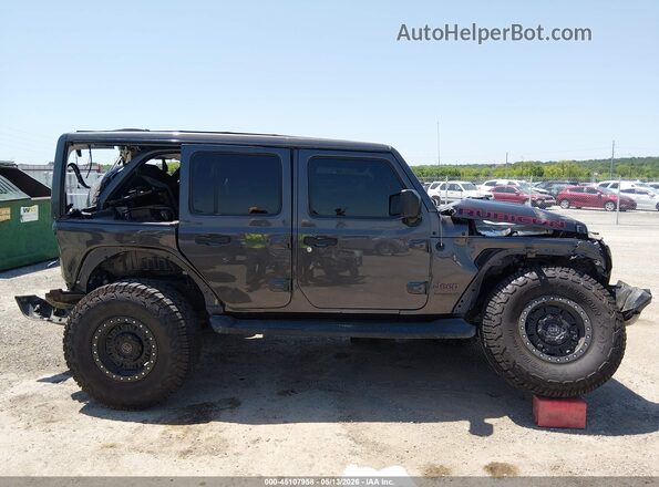 1C4HJXFN5KW680053 2019 JEEP WRANGLER UNLIMITED Gray Вид задньої частини салону
