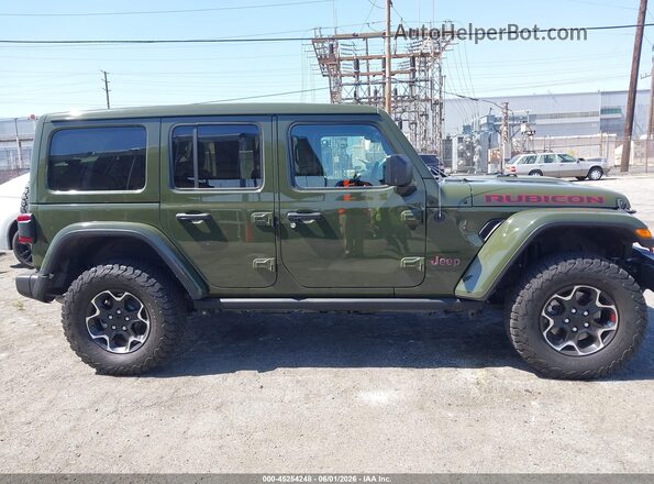 1C4HJXFN7PW694866 2023 JEEP WRANGLER Зеленый Вид задней части салона