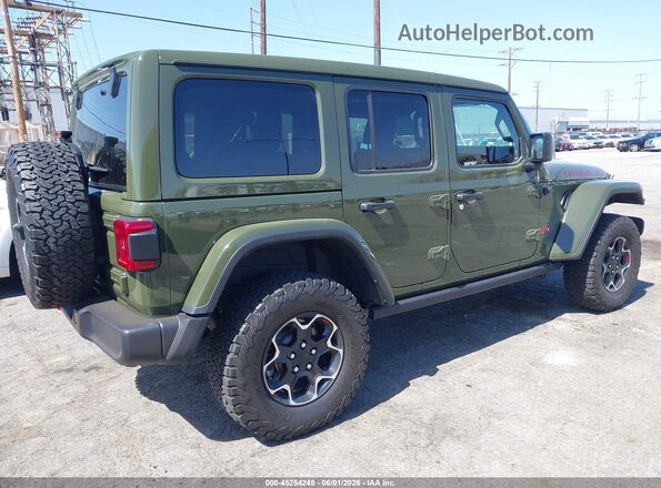 1C4HJXFN7PW694866 2023 JEEP WRANGLER Зеленый Задняя правая четверть