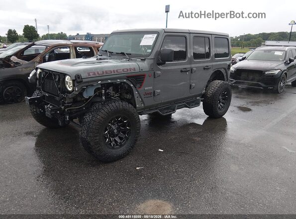1C4HJXFN8LW292302 2020 JEEP WRANGLER UNLIMITED Gray Передня ліва чверть