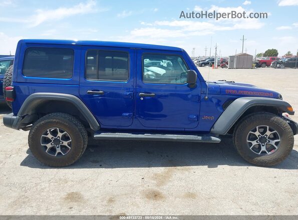 1C4HJXFNXKW540371 2019 JEEP WRANGLER UNLIMITED Синий Вид щитка приборов