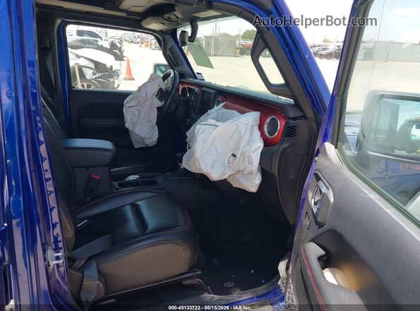 1C4HJXFNXKW540371 2019 JEEP WRANGLER UNLIMITED Синий Вид салона спереди