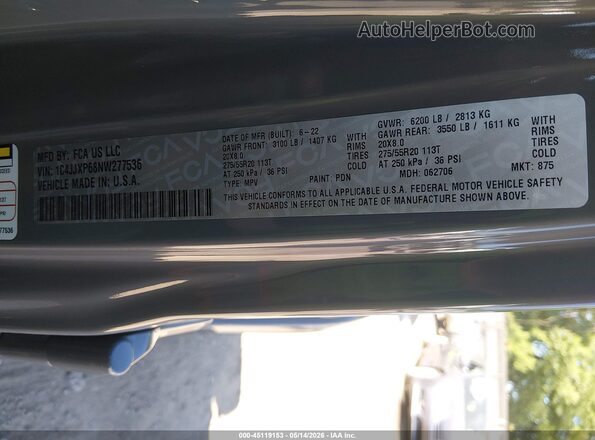 1C4JJXP68NW277536 2022 JEEP WRANGLER Silver Вид підкапотного простору