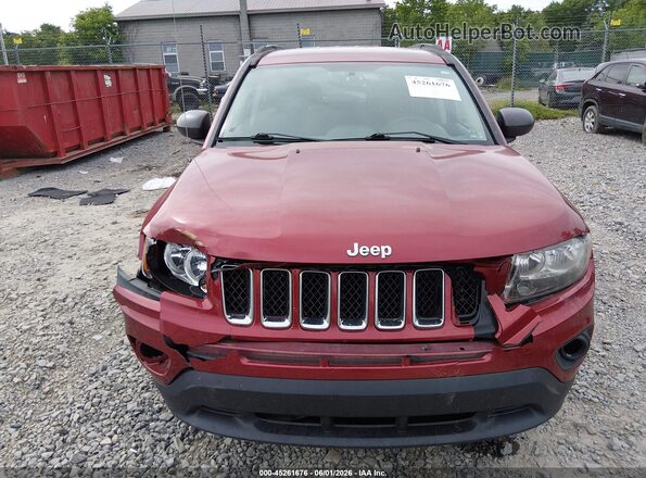 1C4NJCBB7GD716934 2016 JEEP COMPASS Темно-бордовый Вид спереди