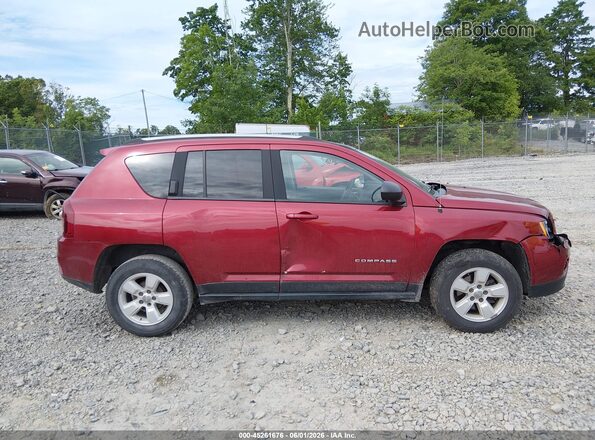 1C4NJCBB7GD716934 2016 JEEP COMPASS Темно-бордовый Вид задней части салона