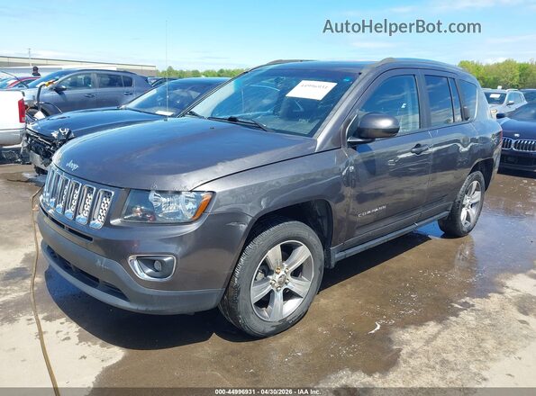1C4NJCEA2HD156180 2017 JEEP COMPASS Gray Առջևի ձախ երեք քառորդ տեսարան