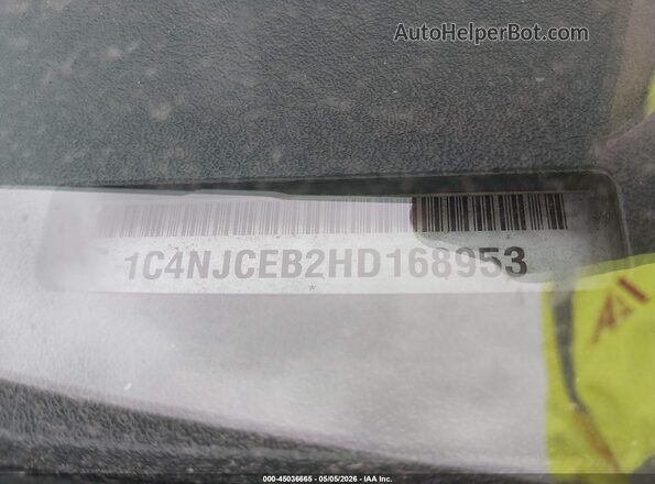 1C4NJCEB2HD168953 2017 JEEP COMPASS Beige Engine compartment view