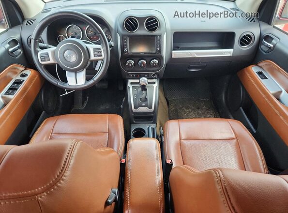1C4NJCEB3HD189634 2017 JEEP COMPASS Red წინა პანელის ხედი