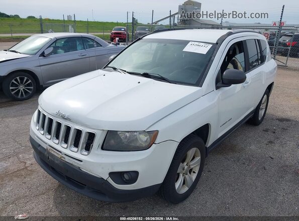 1C4NJDBB1GD509154 2016 JEEP COMPASS White Առջևի ձախ երեք քառորդ տեսարան